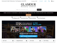 Tablet Screenshot of glamourbeautycenter.com